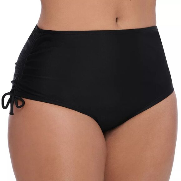 SO Other - SO Ruched Side High Waist Bikini Bottom Black Juniors Plus Size 3X NWT